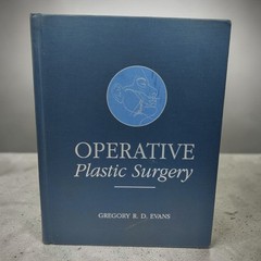 Operative Plastic Surgery Dr Gregory R D Evans | Jan Redden 1st Edition 2000 HC