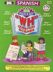 WH Question Scenes 216 SPANISH Fold & Say #BK-276 NEW
