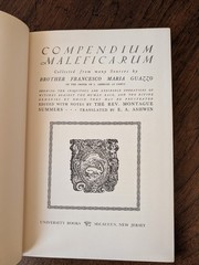 DEMONOLATRY & COMP. MALEFICARUM RARE OCCULT DEMONOLOGY WITCHCRAFT HARDCOVER