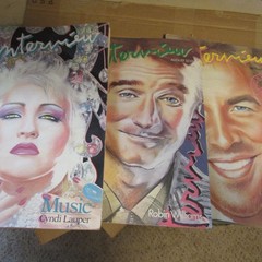 INTERVIEW MAGAZINE CYNDI LAUPER APRIL 1986 Vol XVI NO. 4 Andy Warhol Publisher