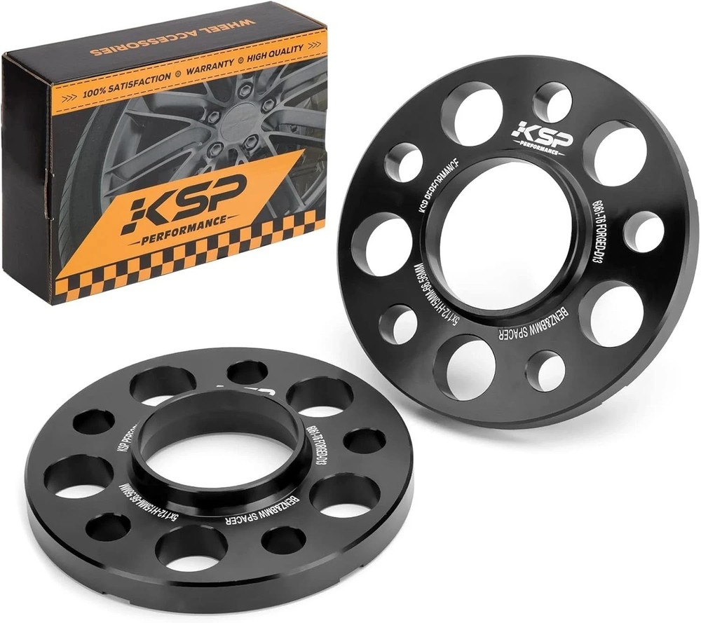 KSP 5X112mm Wheel Spacers,15mm 66.56mm Hubcentric Bore Forged Tuning Spacer f…