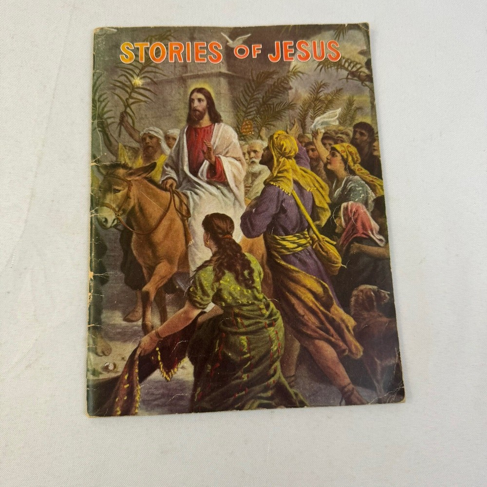 Vtg 1937 Stories of Jesus Illustrated Booklet, 64 Pages, Christian Collectible