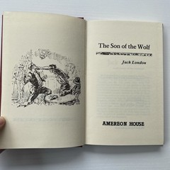 The Son of the Wolf by Jack London Published 1900 Republish 1982 Red Hardcover