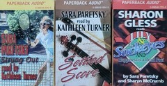Vintage Paperback Audio Cassette Lot Sara Paretsky Sharyn McCrumb Mystery Tapes