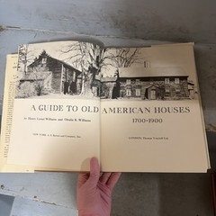 Guide to Old American Houses 1700-1900 HB w/dj-168 pages-1962-Williams