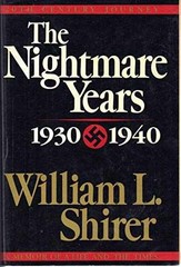 The Nightmare Years: 1930-1940, – Hardcover, by Shirer William L. – Very Good b