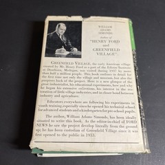 Henry Ford & Greenfield Village 1938 1st Edition – William Adams Simonds / FHB