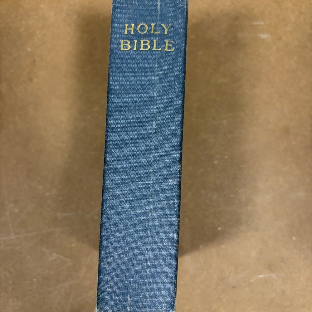 Oxford Self-Pronouncing Holy Bible King James Version KJV Blue Hardcover Vintage