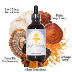 Gray Matter 5 Mushroom Blend – Spagyric (4oz./120ML)