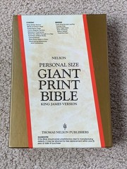 Nelson Personal Size Giant Print Bible King James Version Bonded Leather VG++
