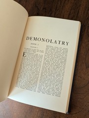 DEMONOLATRY & COMP. MALEFICARUM RARE OCCULT DEMONOLOGY WITCHCRAFT HARDCOVER
