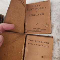 Little Leather Library Books 1920s Green Redcroft Edition 10 BOOKS | Poe, Wilde