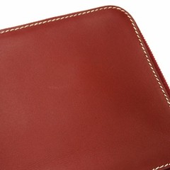 HERMES Agenda Zip Notebook cover Smooth Leather Bordeaux Card Case Zip Aro…