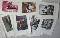 Vintage 1930-40s Lot of 30 Pages of Esquire Magazine Comics Some Double Sided