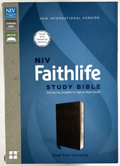 NIV Faithlife Illustrated Study Bible Black Premium Bonded Leather Indexed LNOB