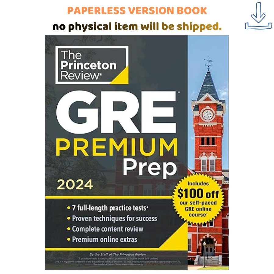 Princeton Review GRE Premium Prep, 2024: 7 Practice Tests +, The Princeton Revie
