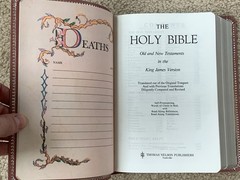 Nelson Personal Size Giant Print Bible King James Version Bonded Leather VG++