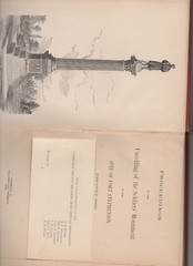 1885 Hardcover Book unveiling of Soldiers Monument at Fremont Ohio 123 pages