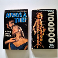 Always a Thief and Voodoo Jeffery Wilds Deaver 1988 Paperbacks OOP