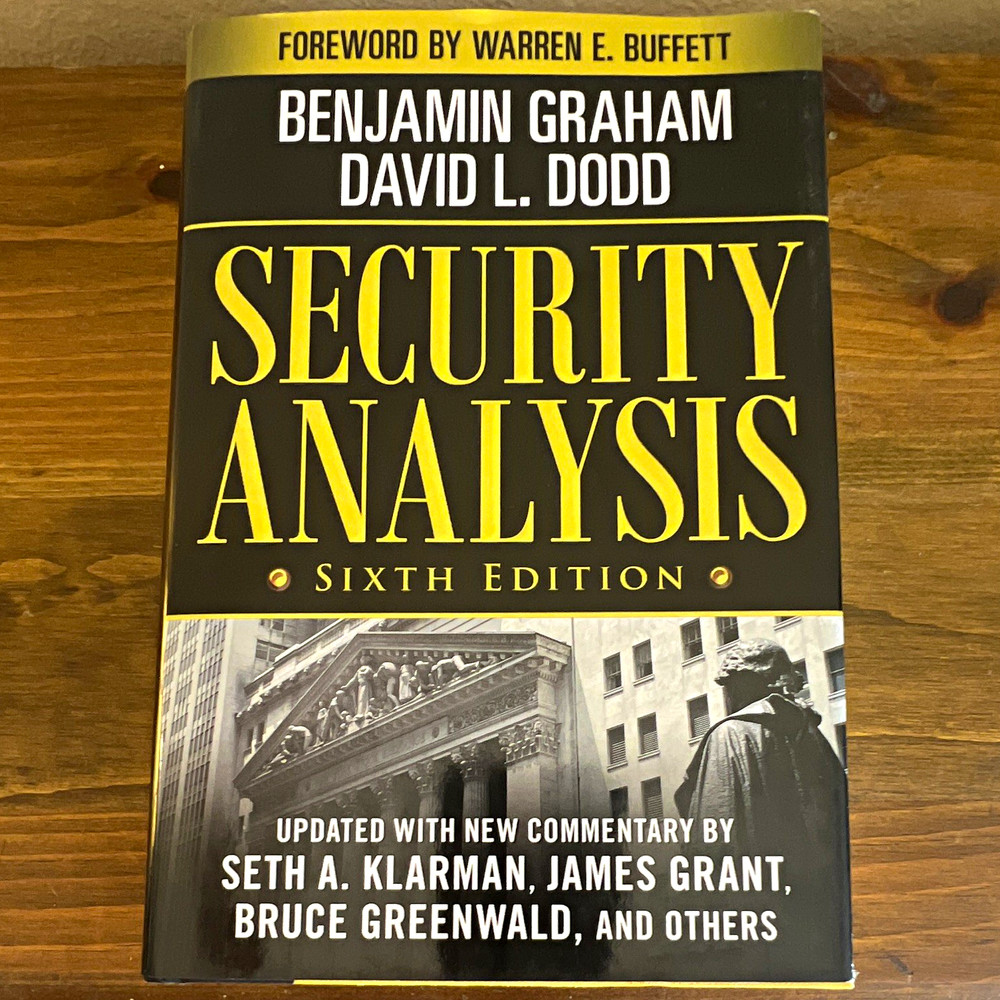 Security Analysis Graham Dodd 6th Edition HCDJ Warren Buffett Sealed CD