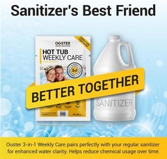 Hot Tub Chemicals 3-in-1 Cleaner Clarifier Conditioner for Spas 8oz