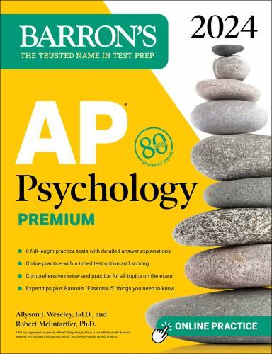 AP Psychology Premium, 2024: Comprehensive R- 1506287972, paperback, Weseley EdD