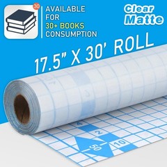 Matte Clear Paper Roll for Books, Crafts and Countertops, Self Adhesive Book …