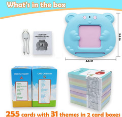 Spanish & English 510 Words Alphabet Bilingual Talking Flash Cards