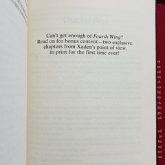Fourth Wing Holiday Edition Rebecca Yarros SIGNED & STAMPED QUOTE First Print