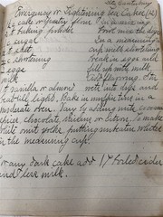 antique cookbook hand written recipes 7 x 8.5 note book sewn pages original 1916