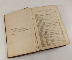 Antique 1887 Sunday School Manual Book Bible, Thomas Noonan & Co, 5.25″ X 3.5″