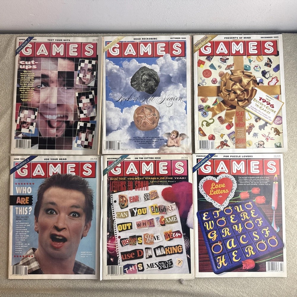 6x Vintage 1992 1993 1995 Games Magazine 1996 Buying Guide
