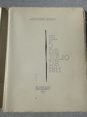 EL 19 DE ABRIL DE 1810 Book Signed ARISTIDES ROJAS luxury edition