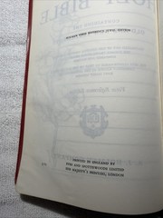 Holy Bible Red Letter Verse Reference Concordance Holman Company Ref Jewel Ed