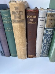 Collection of Old Books for Decoration 30cm shelf space Max Height 24cm