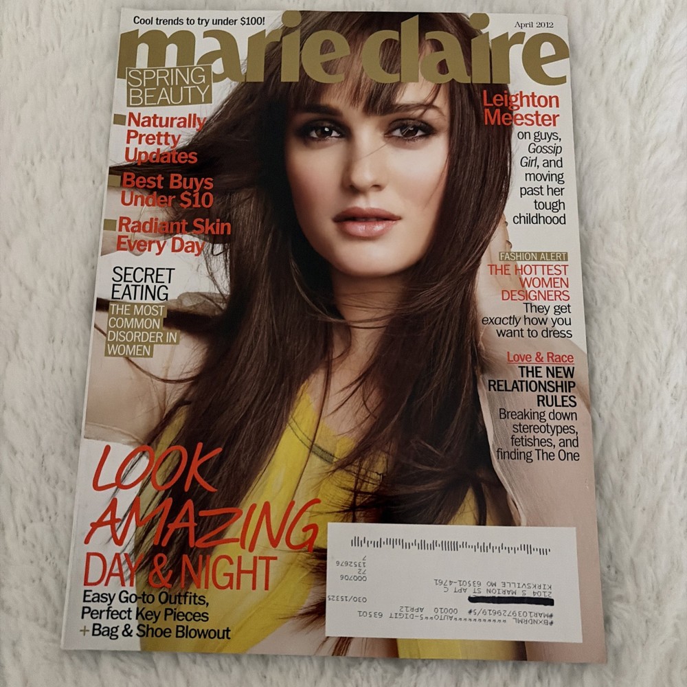 Marie Claire April 2012 Leighton Meester Lena Dunham Krysten Ritter Jena Malone