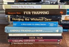 Lot of 10 Books on Animal Tracking Deer Coyote Hunting Fur Trapping Bowhunting