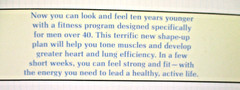 Fitness Over 40 For Men Only by Ann Dugan 1984 exercise health spiral book