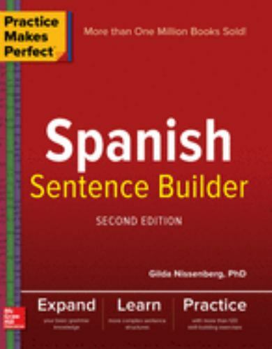 Spanish Sentence Builder, Paperback by Nissenberg, Gilda, Brand New, Free shi…