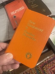 Gideon Bibles 4 pocket size Brown Orange ALL AKJ