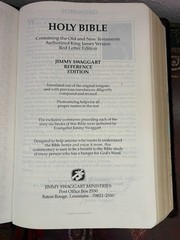 Holy Bible KJV Jimmy Swaggart Reference Edition Large Print Red Letter Leather