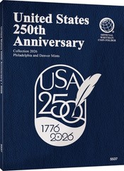 Official Whitman® Coin Folder – United States 250th Anniversary Blue