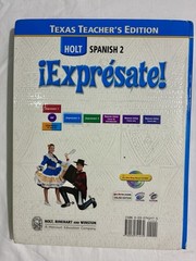 Holt Spanish 2 ¡Expresate! — Texas Teacher’s Edition, Hardcover, Educator Annota