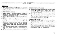 1984 Honda ATC200E Owner’s Manual 71 Pages