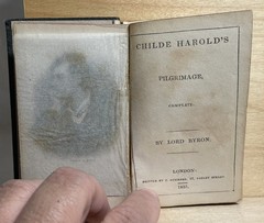Childe Harold’s Pilgrimage by Lord Byron-Miniature book-1835