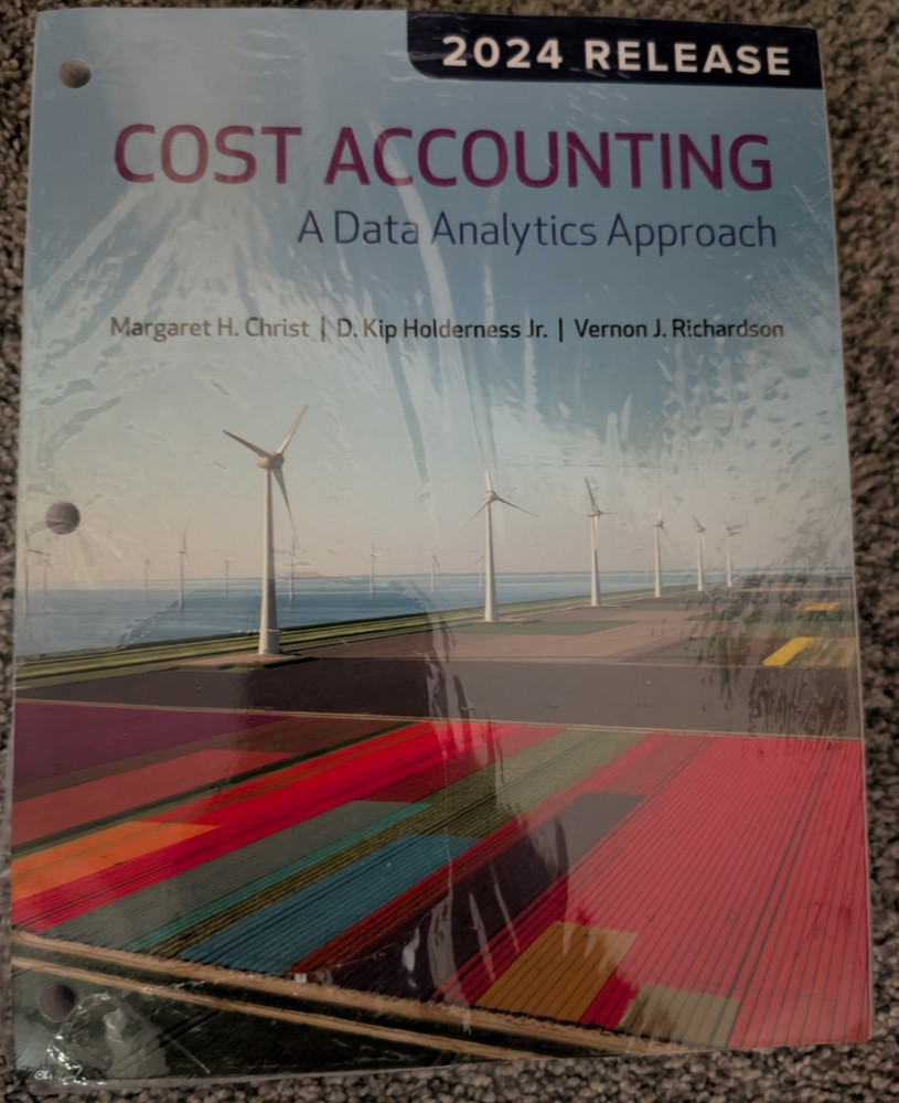 Loose Leaf Cost Accounting Data Analytics Approach Christ Holderness Richardson