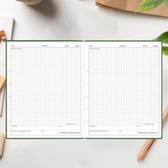 Engineering Notebook/Engineer Graph Paper Notebook – (.25″ Grid Format), Lab …