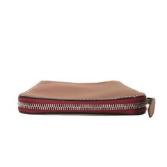 HERMES Agenda Zip Notebook cover Smooth Leather Bordeaux Card Case Zip Aro…