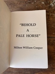 Behold a Pale Horse | Cooper | 1991 PB | Unrevised 500 Pg w/ Foldout | PROTOCOLS