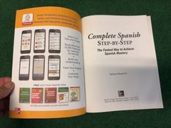 COMPLETE SPANISH STEP-BY-STEP By Barbara Bregstein **Very Good Condition**